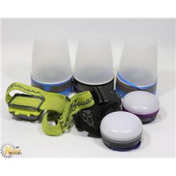 LOT OF 3 EDDIE BAUER ROMANTIC TABLE LIGHTS AND