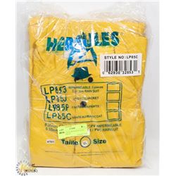 LOT OF 4 YELLOW RAIN JACKETS