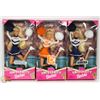 Image 1 : LOT OF 3 CHEERLEADER UNIVERSITY BARBIES INCL DUKE,