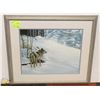 Image 1 : SIGNED NUMBERED WOLF PRINT BY MAURADE BAYNTON