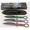 Image 1 : NEW! 7.5" STAINLESS STEEL BLADE THROWING KNIVES
