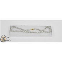 #23-SYNTHETIC SEA SHELL PEARL NECKLACE 8MM