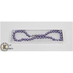 #44-SYNTHETIC SEA SHELL PEARL NECKLACE   10MM