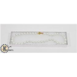 #16-SYNTHETIC SEA SHELL PEARL NECKLACE 10MM