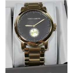 NEW VINCE CAMUTO GOLD COLOUR WATCH 44MM CASE