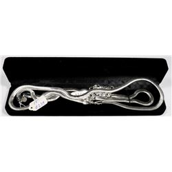 NEW 3PC SILVER PLATED BRACELET AND NECKLACES