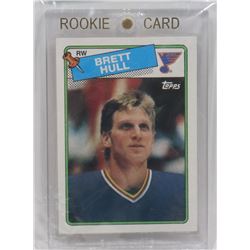 1988-89 BRETT HULL ROOKIE CARD.