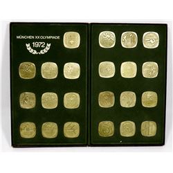1972 20TH OLYMPIADE METAL SET IN CASE