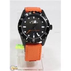 NEW ARMANI EXCHANGE BLACK DIAL ORANGE STRAP