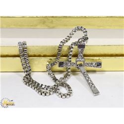 .925 SILVER CROSS PENDANT.