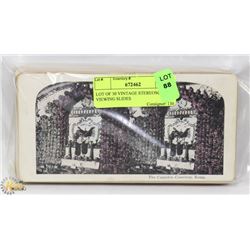 LOT OF 30 VINTAGE STEREOSCOPIC VIEWING SLIDES