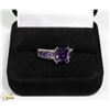 Image 1 : GENUINE AMETHYST RING LADIES SIZE 8