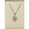 Image 1 : .925 CHAIN (18 INCH) W/ .925 HEART CZ