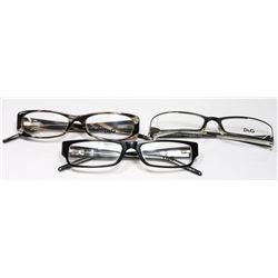 LOT OF 3 DOLCE & GABBANA FRAMES - MADE