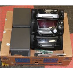 PANASONIC CD STEREO SYSTEM WITH SONY SPEAKERS