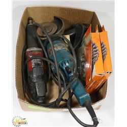 2 GRINDERS & WIRE WHEELS.