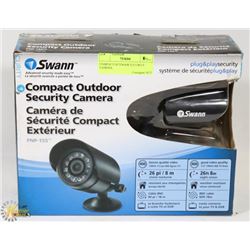 SWANN COMPACT OUTDOOR SECURITY CAMERA.