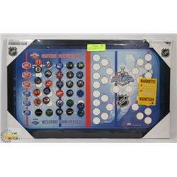 NEW NHL STANDINGS BOARD W/ MAGNETIC TEAM