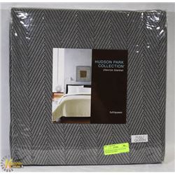 NEW HUDSON PARK COLLECTION CHEVRON BLANKET