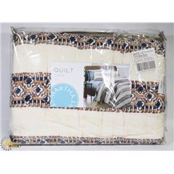 NEW MARTHA STEWART COLLECTION QUILT TWIN SIZE