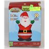 Image 1 : NEW 4' INFLATEABLE SANTA, LIGHTS UP