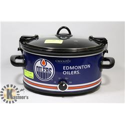 OILERS CROCK POT.