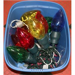 BOX OF CHRISTMAS LIGHTS, SET OF 4 LIGHTED JUMBO