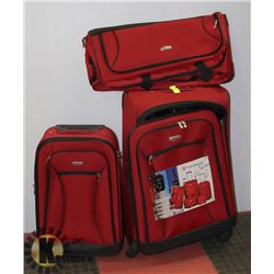 SET OF 3 SUIT CASES WITH SPINNER WHEELS &