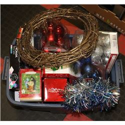 BOX WITH ASSORTED CHRISTMAS INCLUDING HALLMARK