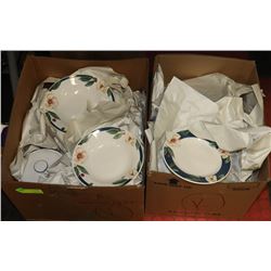 TWO BOXES WITH SUVANA GROVE STONEWARE DISHES