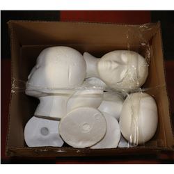 BOX OF FOAM HEADS