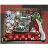 Image 1 : BOX W/CHRISTMAS ITEMS INCL. MUSICAL
