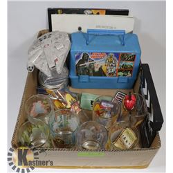 LOT OF MOVIE MEMORBILIA STAR WARS GLASSES, 35 CENT