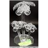 Image 1 : LARGE CRYSTAL DISPLAY OF 3 PALMTREES WITH COCONUTS
