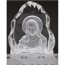 DISPLAY WITH FROSTED DEPICTION OF THE