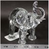 Image 1 : LARGE CRYSTAL RAISED TRUNKED ELEPHANT FIGURINE