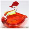 Image 1 : SWAN ART GLASS DISH.