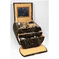 LARGE ESTATE JEWELLERY BOX WITH CONTENTS