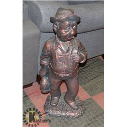 BRONZE-FINISHED CONCRETE DECORATIVE STATUE