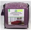 Image 1 : QUEEN MICROFLEECE SHEET SET PURPLE
