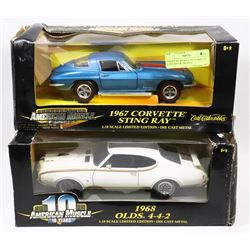 AMERICAN MUSCLE 1967 CORVETTE STING RAY & 1968 OLD