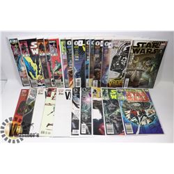 LOT OF 26 VARIOUS STAR WARS COMIC BOOKS