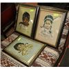 Image 1 : LOT OF 3 FRAMED NATIVE CHILDREN PICTURES