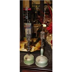 PAIR OF VINTAGE GAS LAMPS