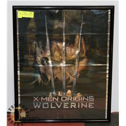 WOLVERINE X-MEN MOVIE POSTER IN FRAME