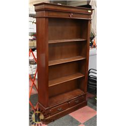 SOLID WOOD BOOKSHELD 38"X75".