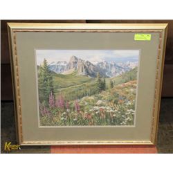 ISABEL LEVESQYE 177/600 MOUNTAIN MEADOW SCENE,