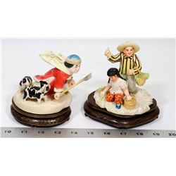 LOT OF 2 ASIAN THEMED ORNAMENTS