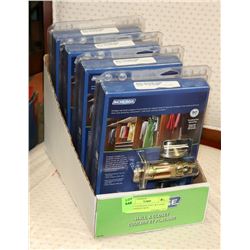 LOT OF 4 SCHLAGE HALL & CLOSET DOOR HANDLE SETS.