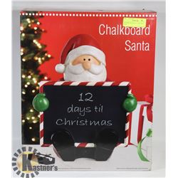 CHALKBOARD SANTA - 16 INCHES TALL -